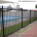 2.4m Height Black Color Powder Coated Steel Security Fencing.